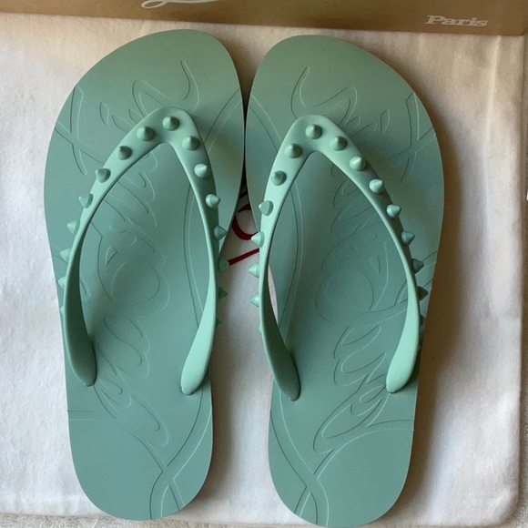 🩴CHRISTIAN LOUBOUTIN LOUBI FLIP DONNA FLAT🩴NWT - Picture 12 of 16